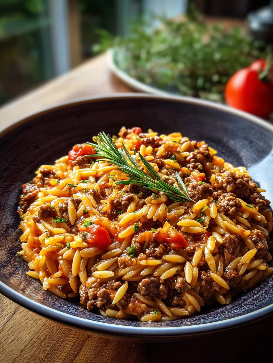 Un bol de pâtes avec viande et tomates.