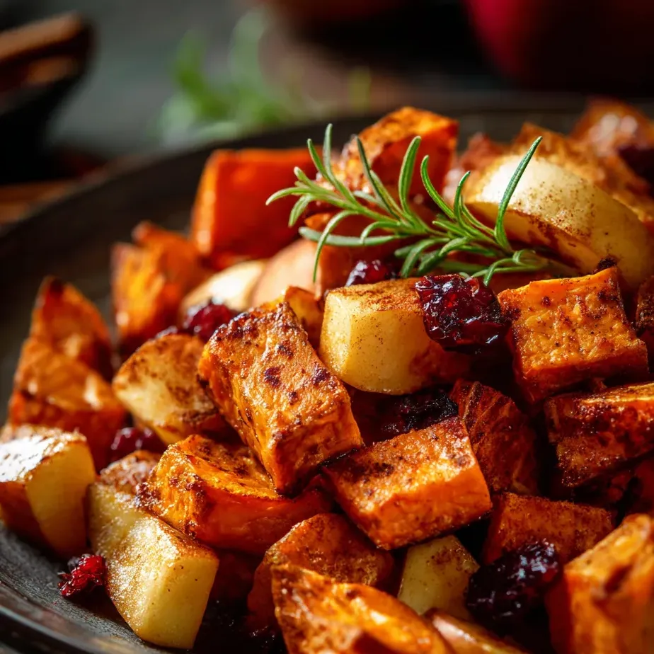 Bol gourmand garni d'un brin de romarin.