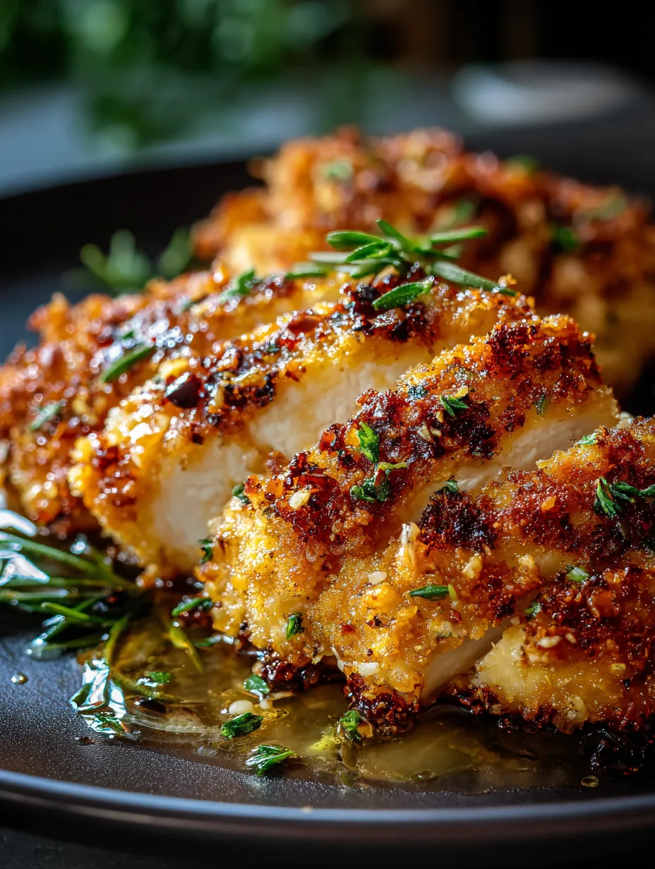 Assiette garnie avec une sauce dessus.