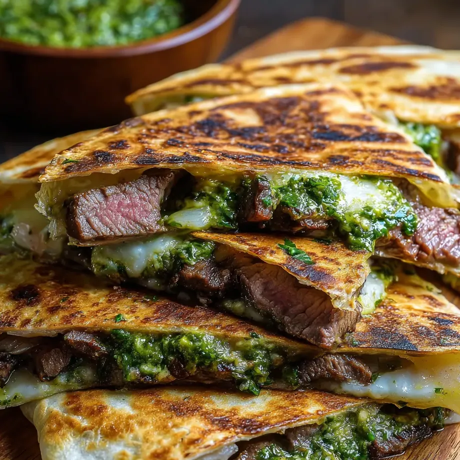 Une pile de sandwiches avec viande et herbes.