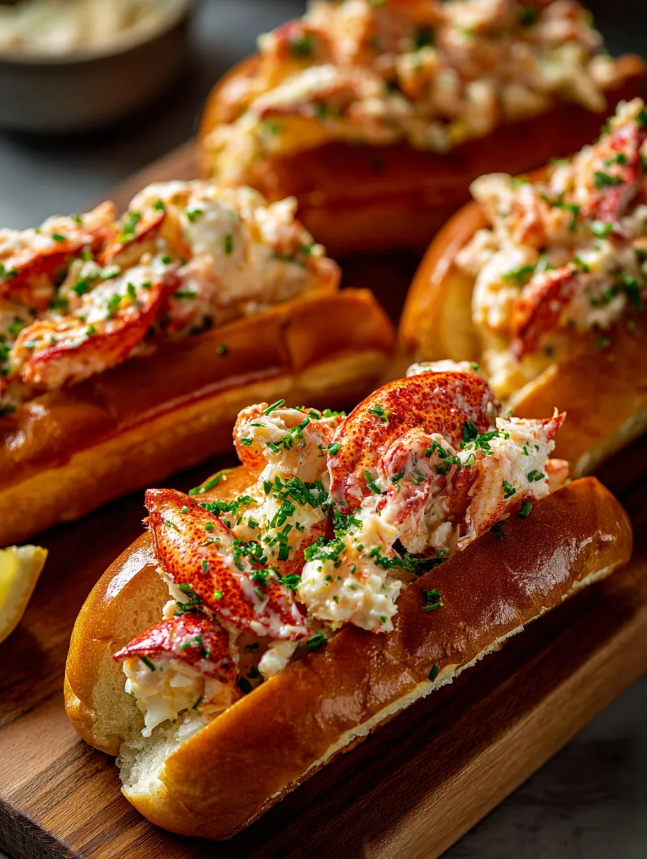 Une assiette de lobster rolls.