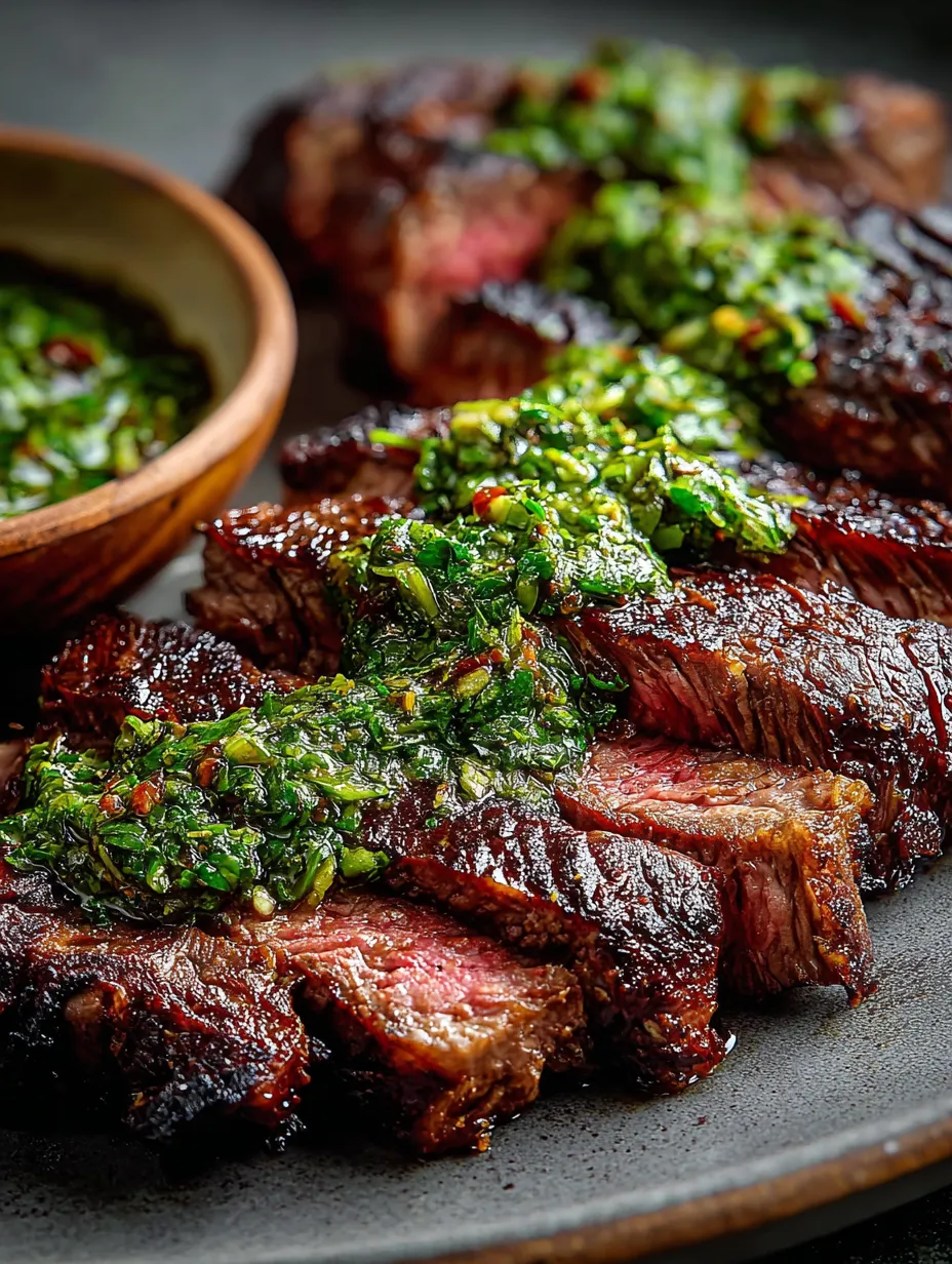 Assiette de viande et ramequin de sauce à côté.