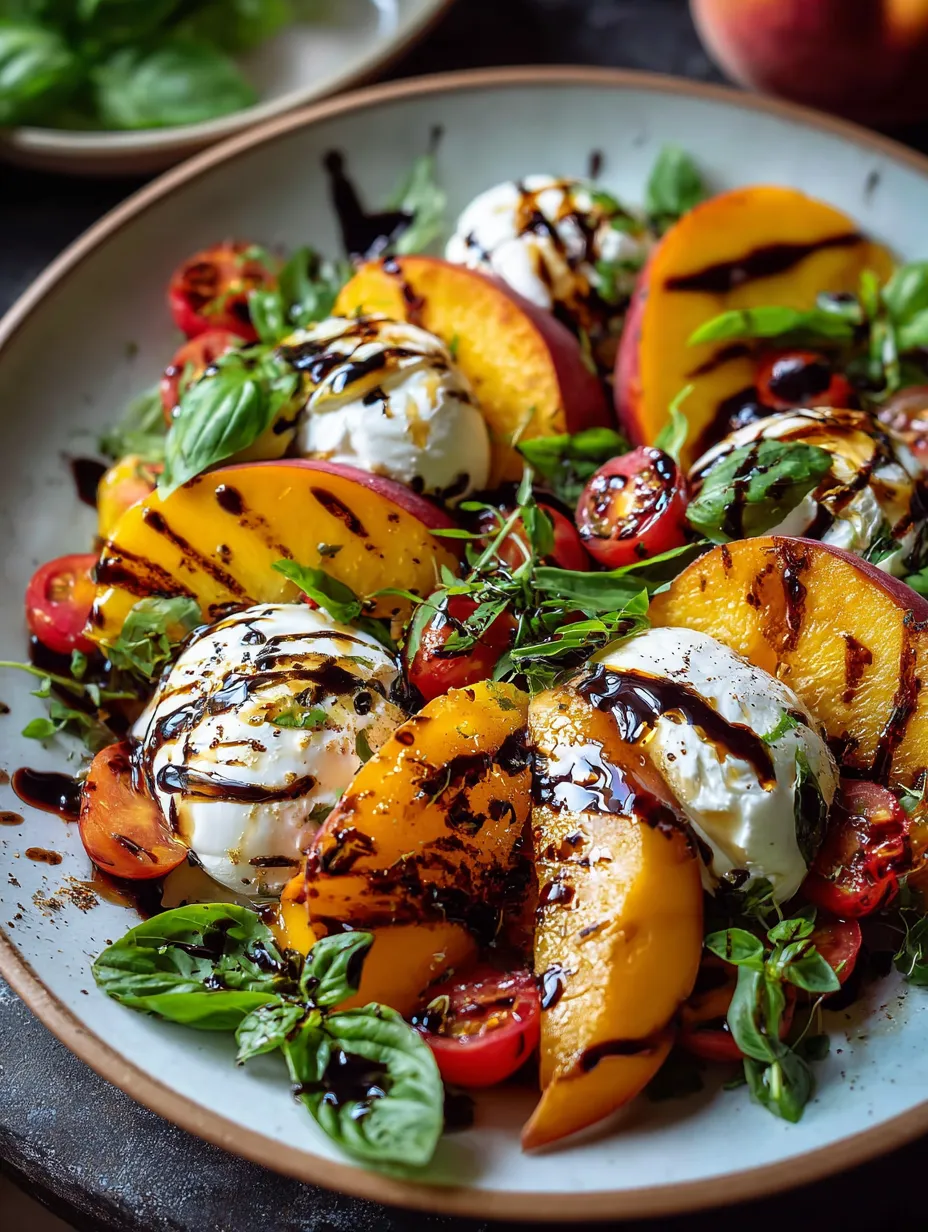 Une assiette garnie de tomates, basilic et fromage.