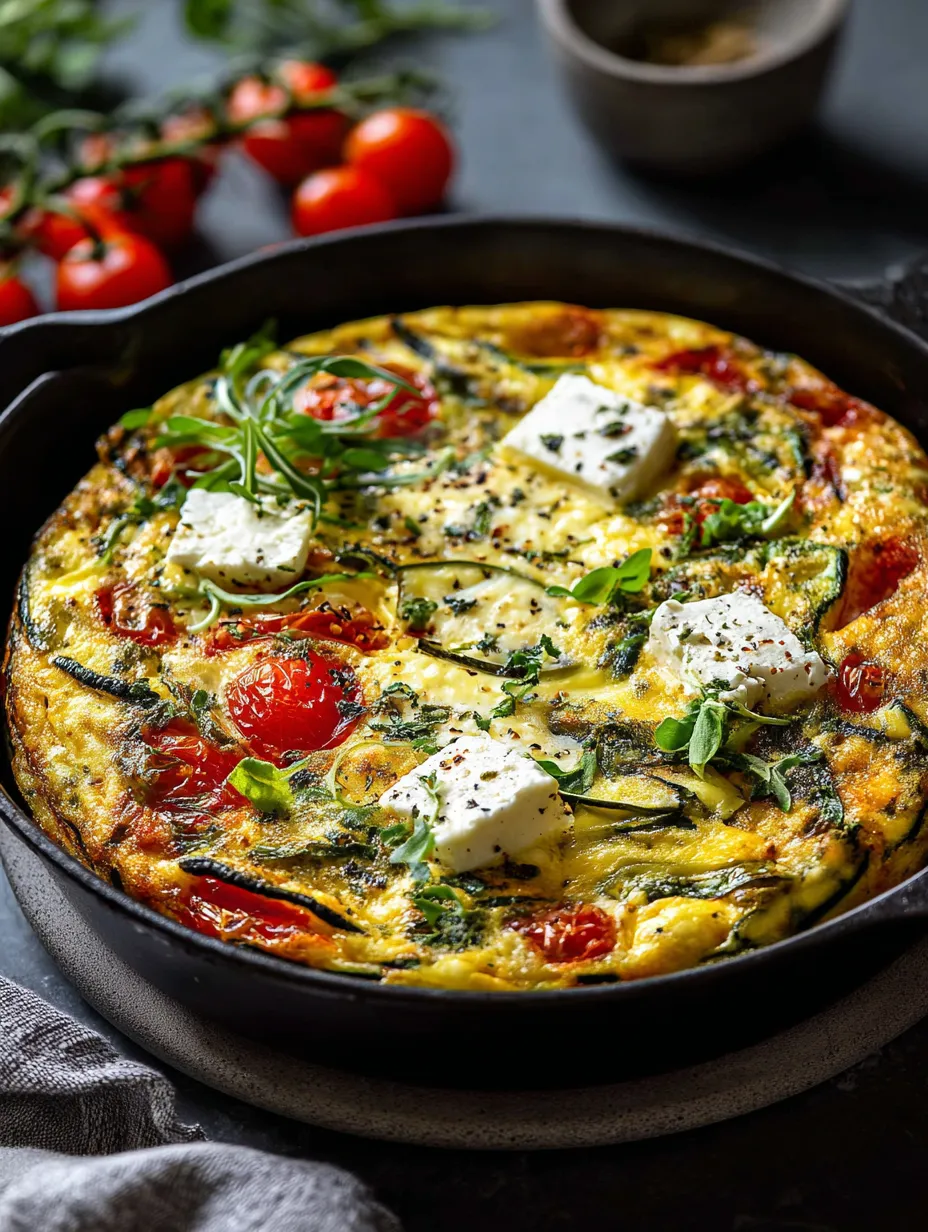Œuf poêlé avec tomates et fromage.
