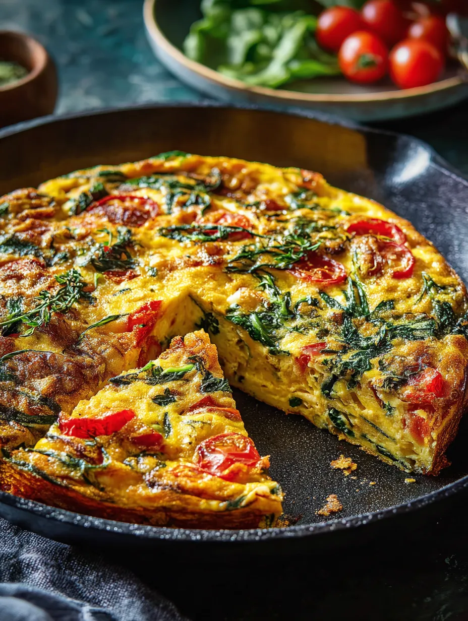 Une part de quiche brocoli et tomate.