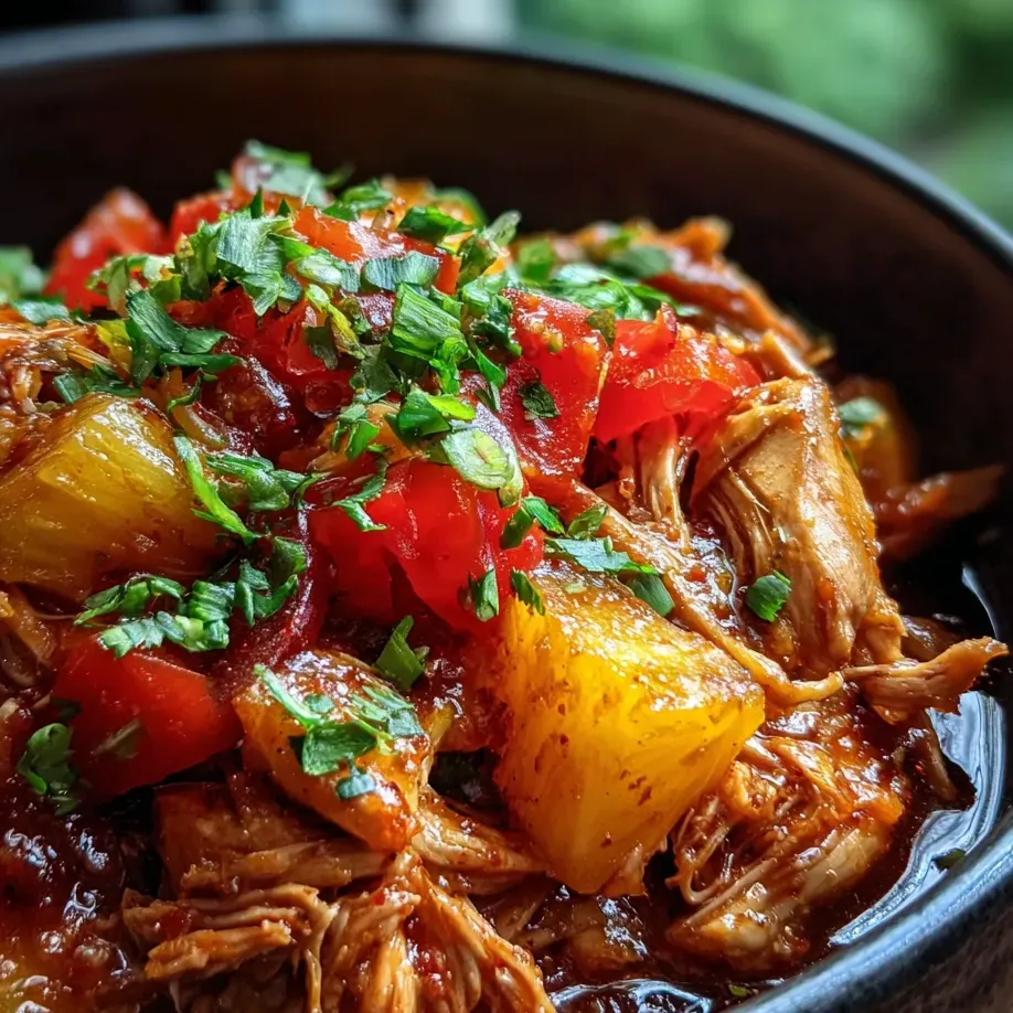 Un bol de plat avec tomates et ananas.