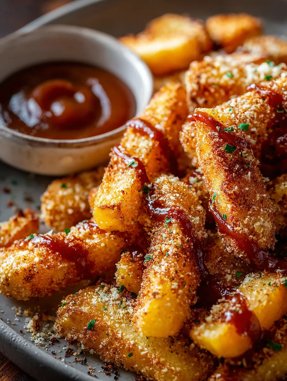 Un bol de frites avec du ketchup.