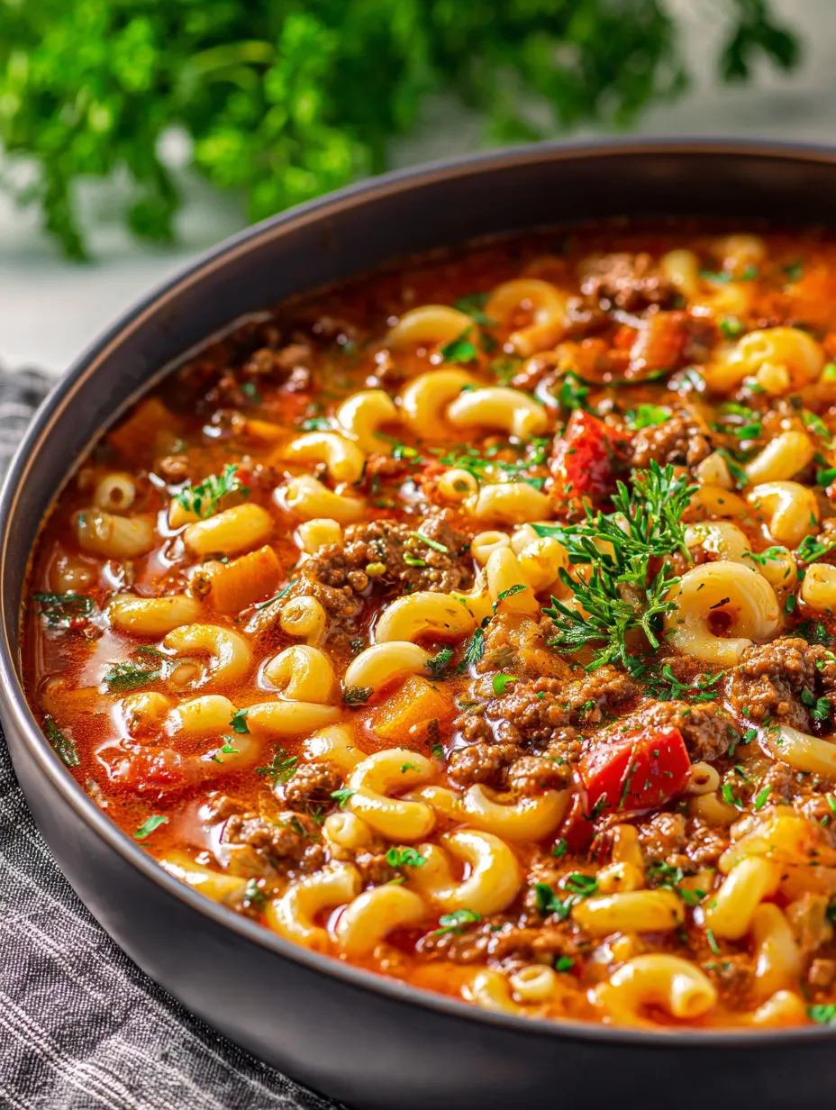 Un bol de pâtes avec viande et légumes.