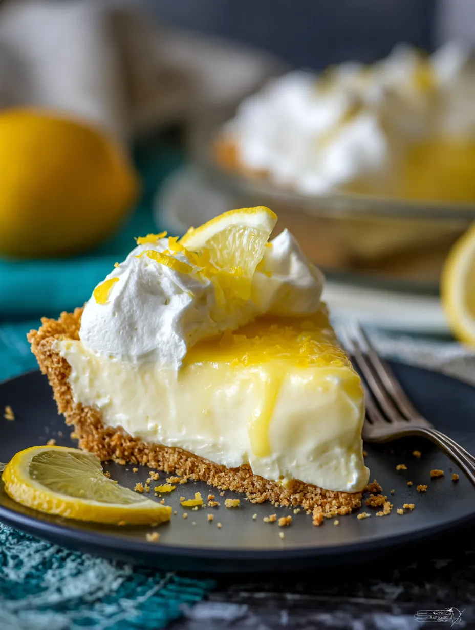 Une part de tarte citron meringuée.