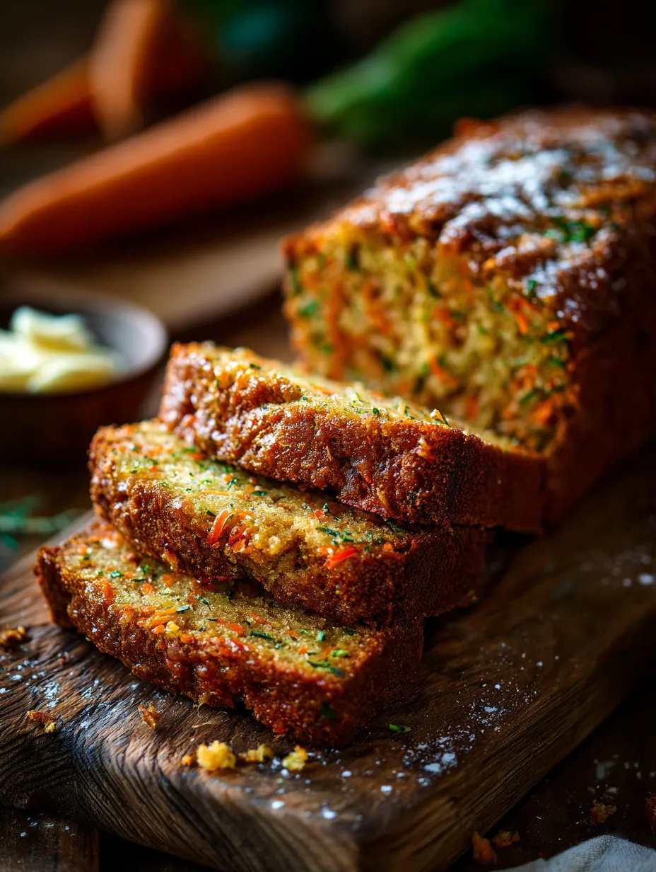 Un pain moelleux avec des carottes dessus.
