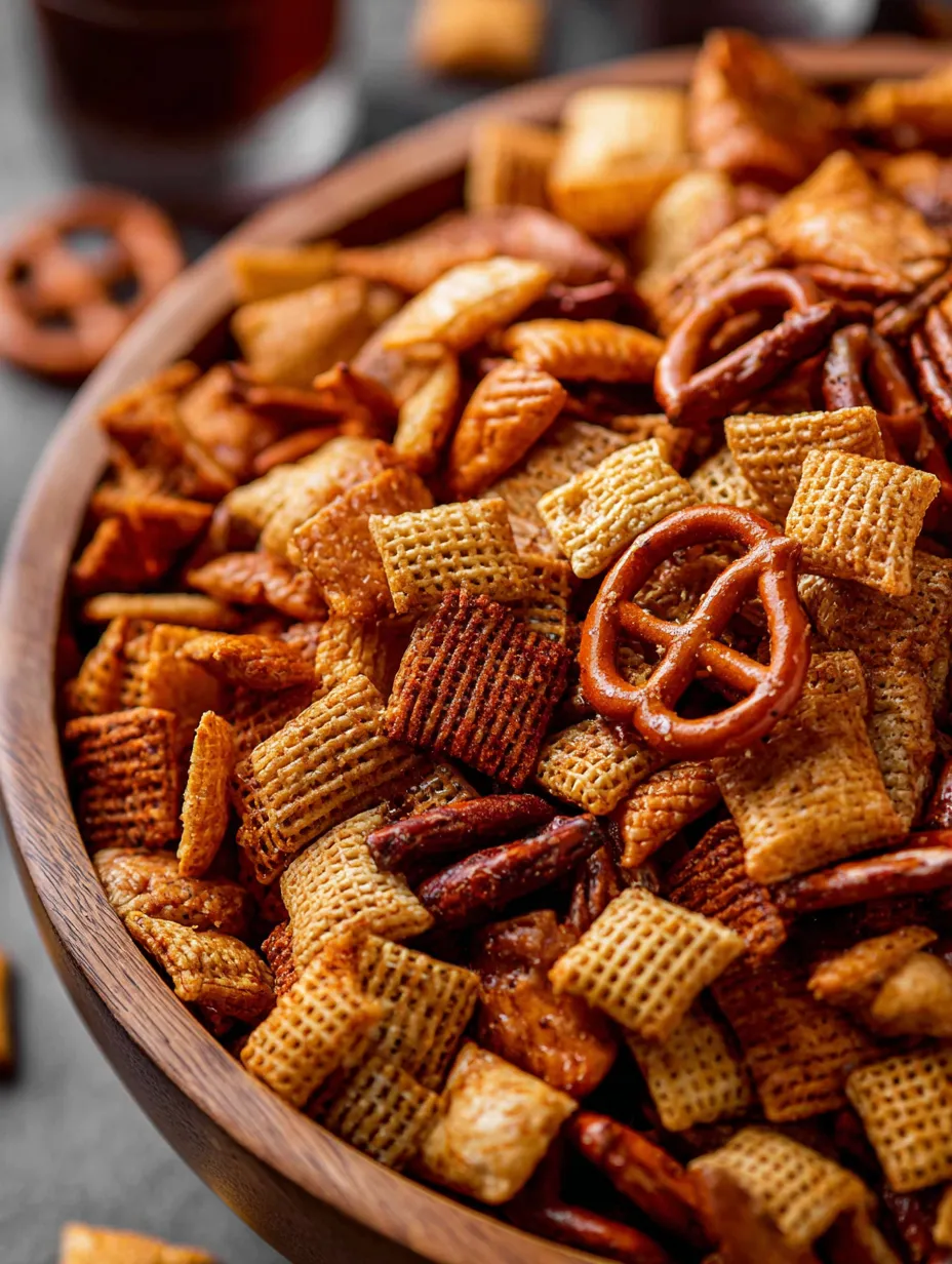 Un bol de chips avec un bretzel au milieu.