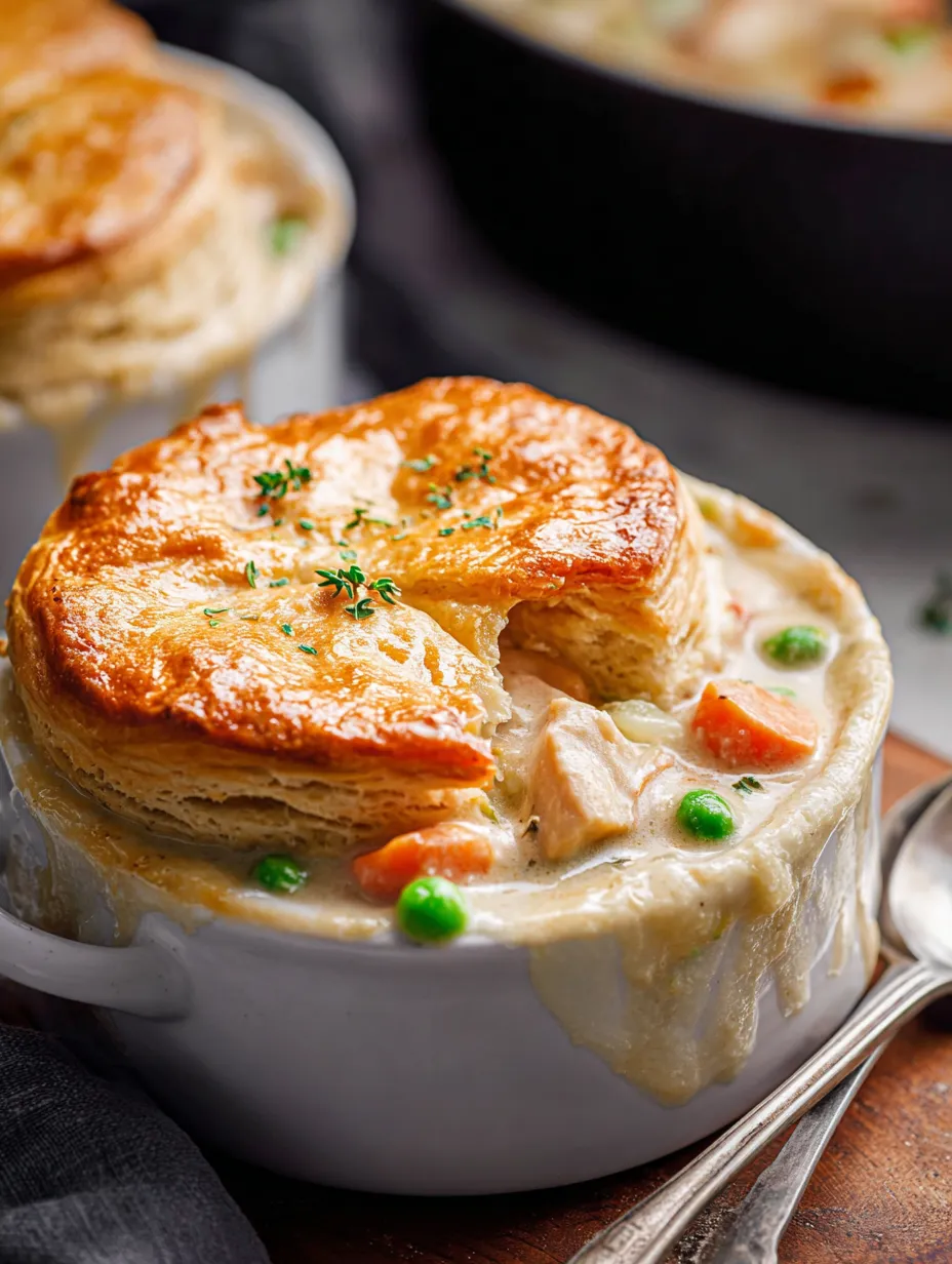 Un bol de soupe avec une pâte dessus.