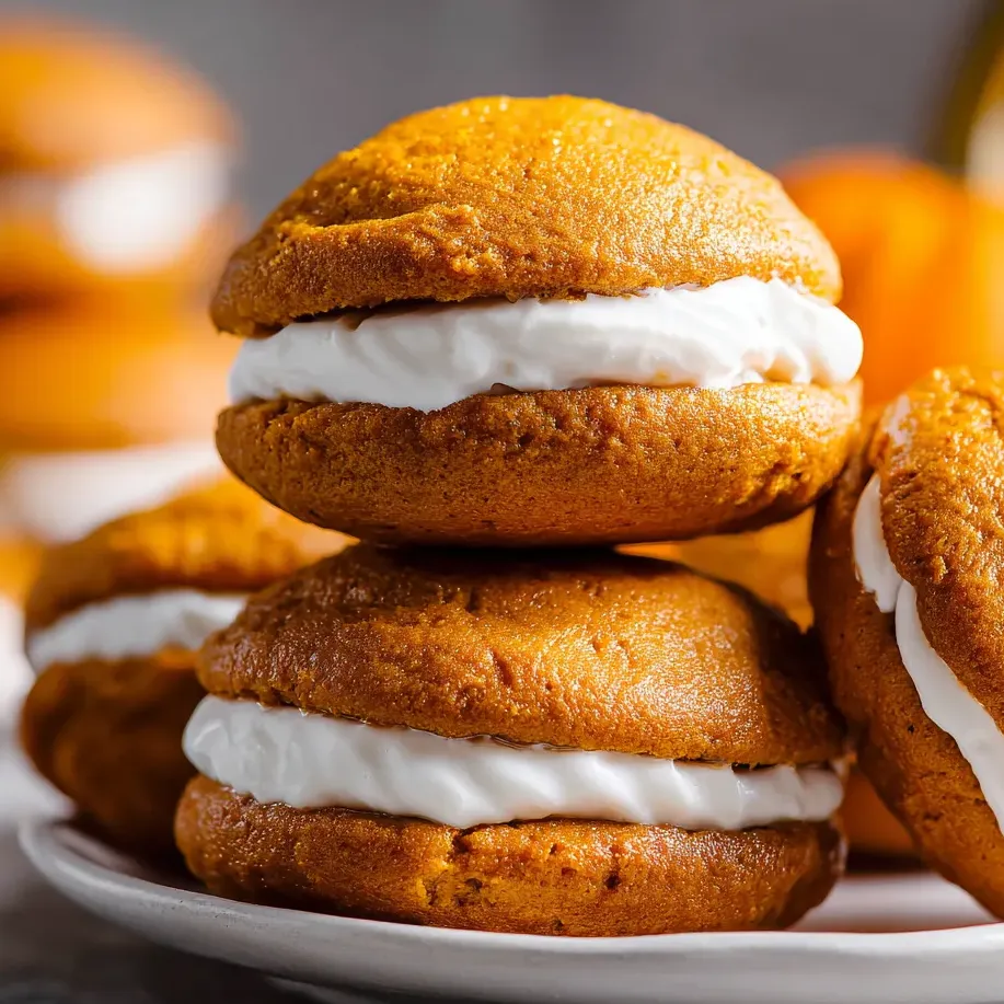 Une assiette de biscuits orange et blancs.
