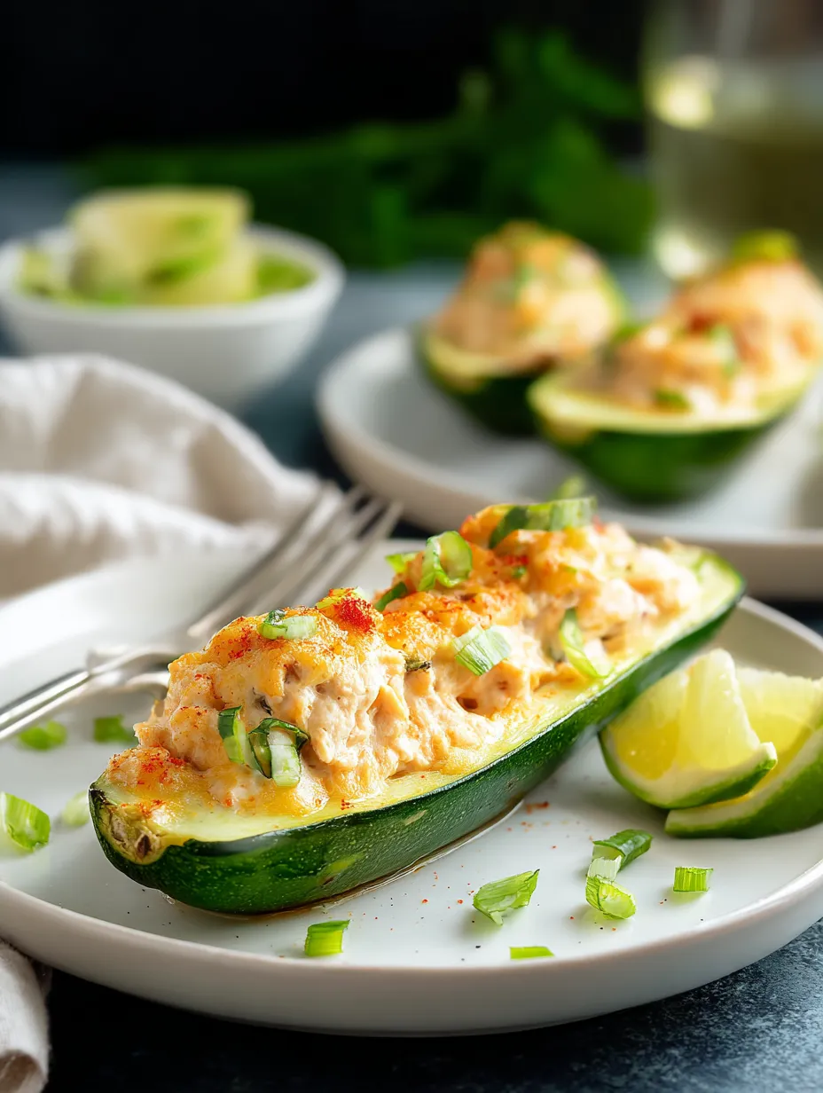Une assiette blanche avec une demi-échalote et un morceau de concombre garnis de salade.