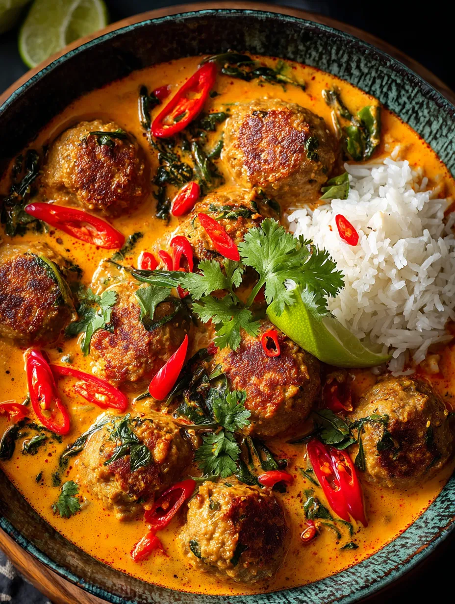 Photo d’un plat mijoté avec du riz, lait coco, tomates, poivrons, oignons et coriandre.