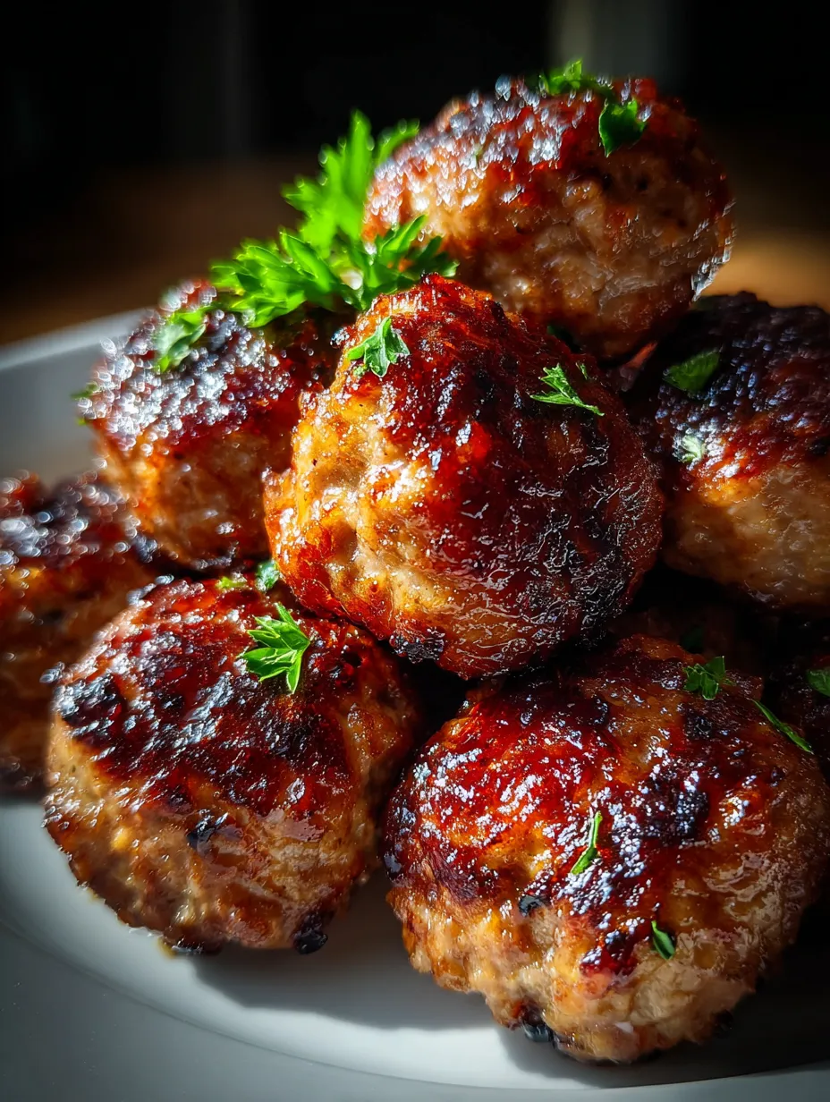 Une assiette blanche remplie de boulettes moelleuses bien dorées.