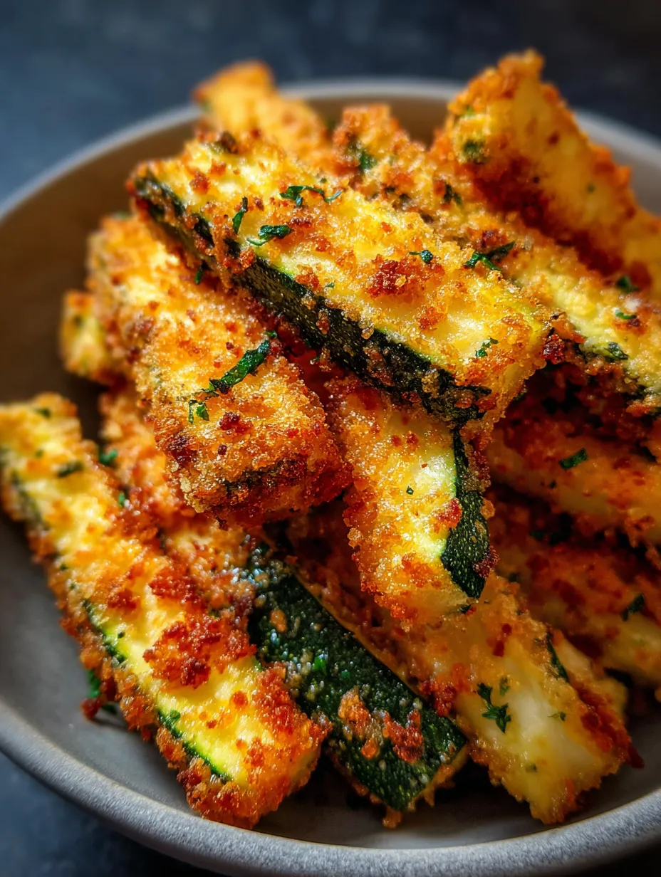 Une casserole fondue avec bâtonnets de courgette et fromage.
