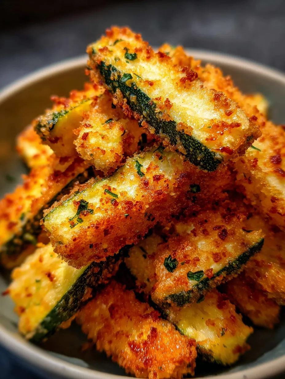 Un bol rempli de bâtonnets de courgette posés bien au centre.