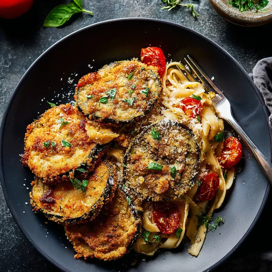 Un bol de pâtes avec tomates, courgettes et basilic.