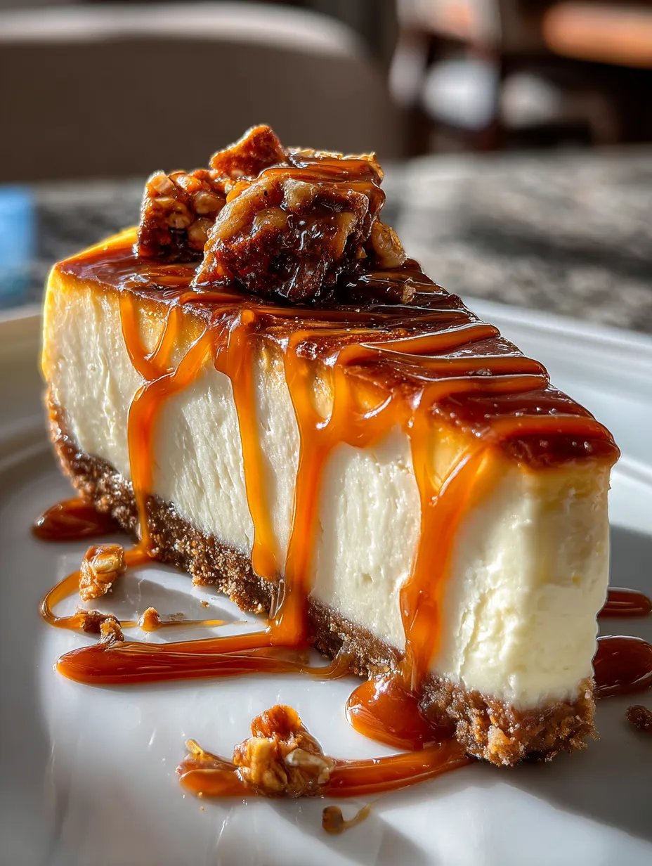Face chocolat avec streusel aux noix et sauce caramel.