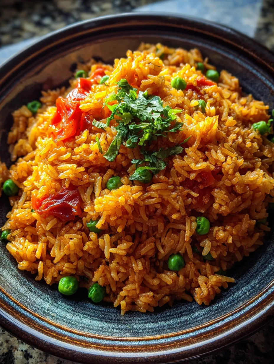Un verre avec du riz et des petits pois.