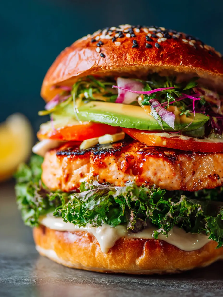Un gros sandwich avec avocat, tomate, laitue, fromage et salade.