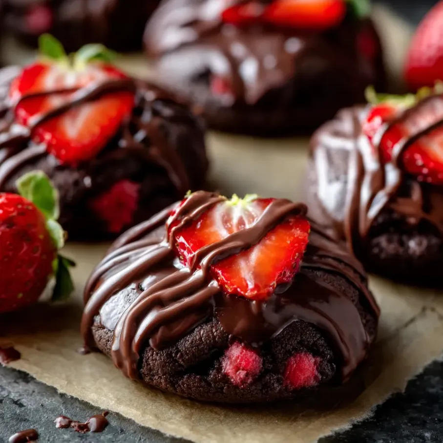 Une boule au chocolat avec fraises et choco.