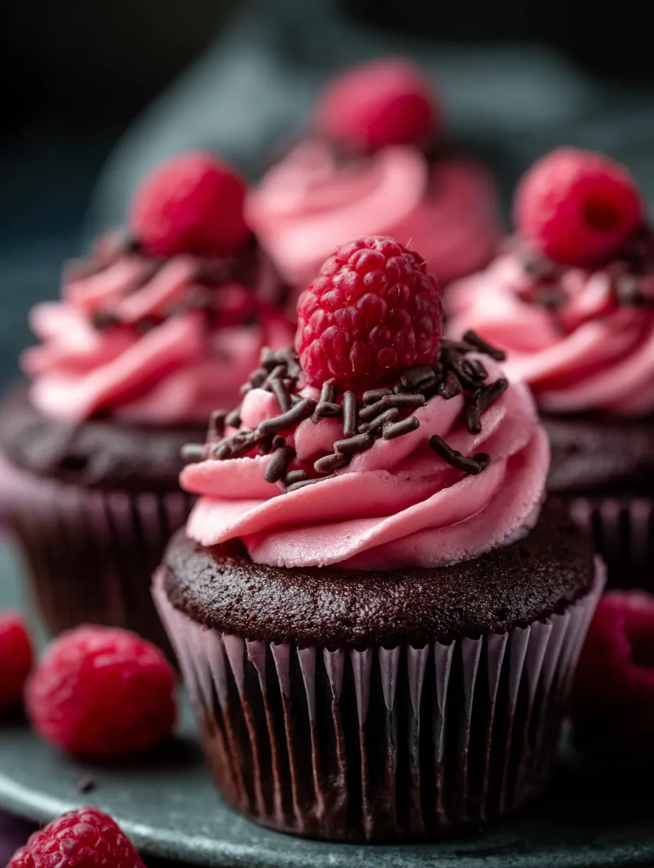Un cake au chocolat avec cœur framboise et glaçage tout chocolat.