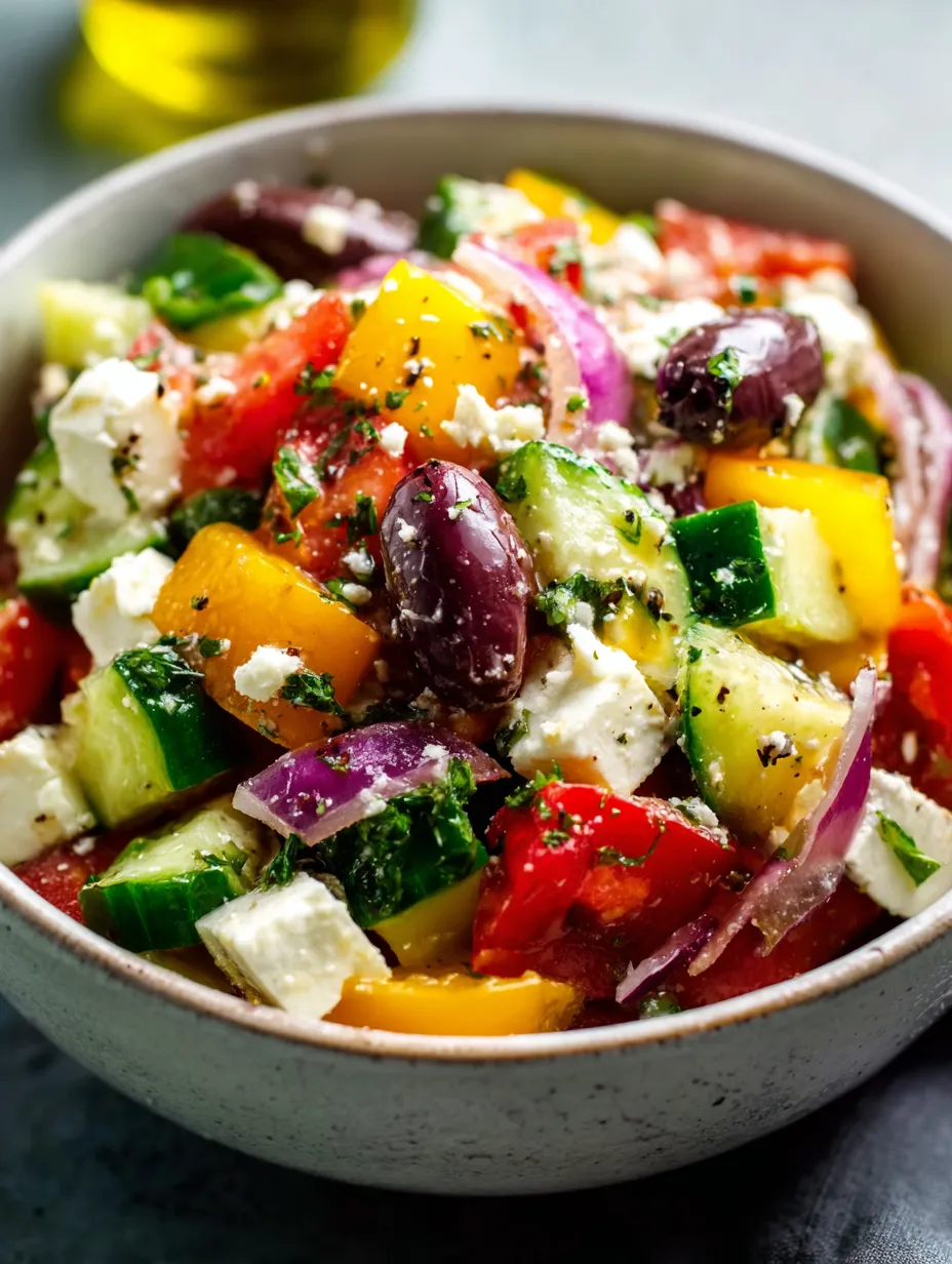 Un bocal rempli de légumes variés : tomates, courgettes, poivrons, concombres et olives.