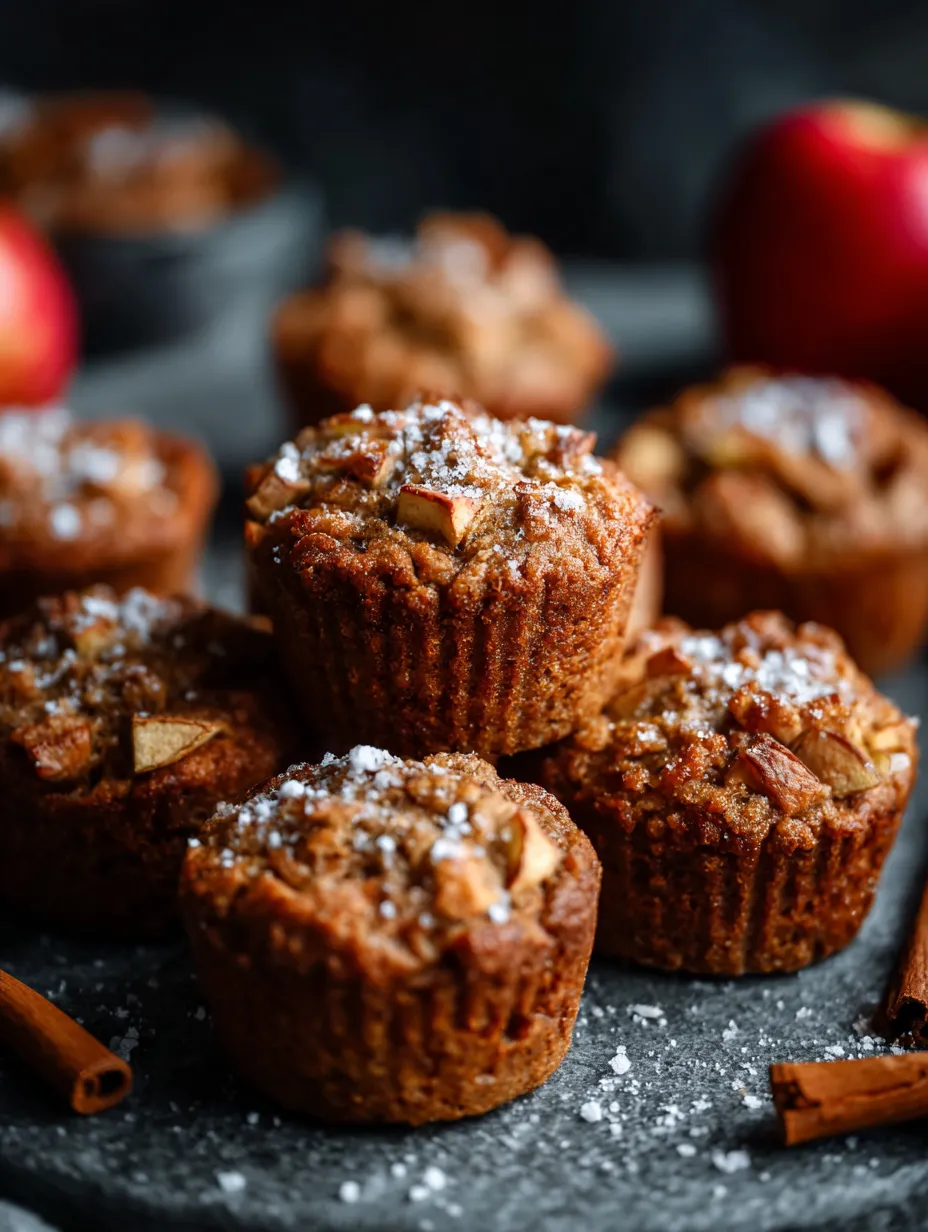 Une tasse avec six petits muffins, recouverts de sucre et d’épices.