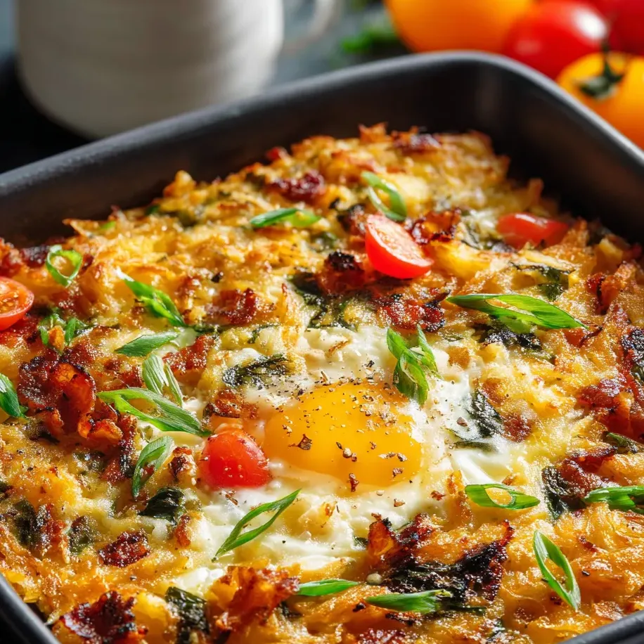 Bol garni d’œuf, tomates, épinards, bacon.