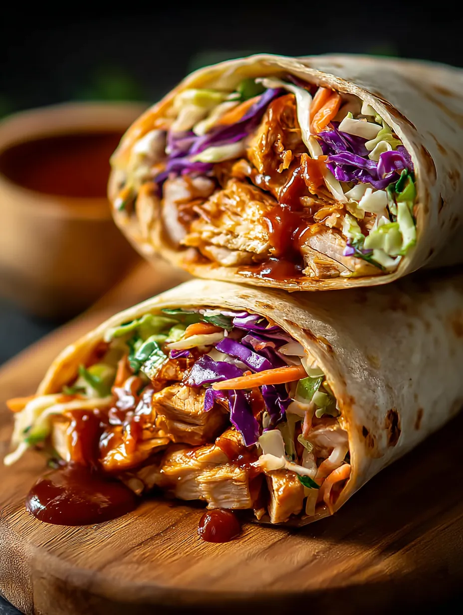 Un sandwich au poulet et à la sauce sur la table.
