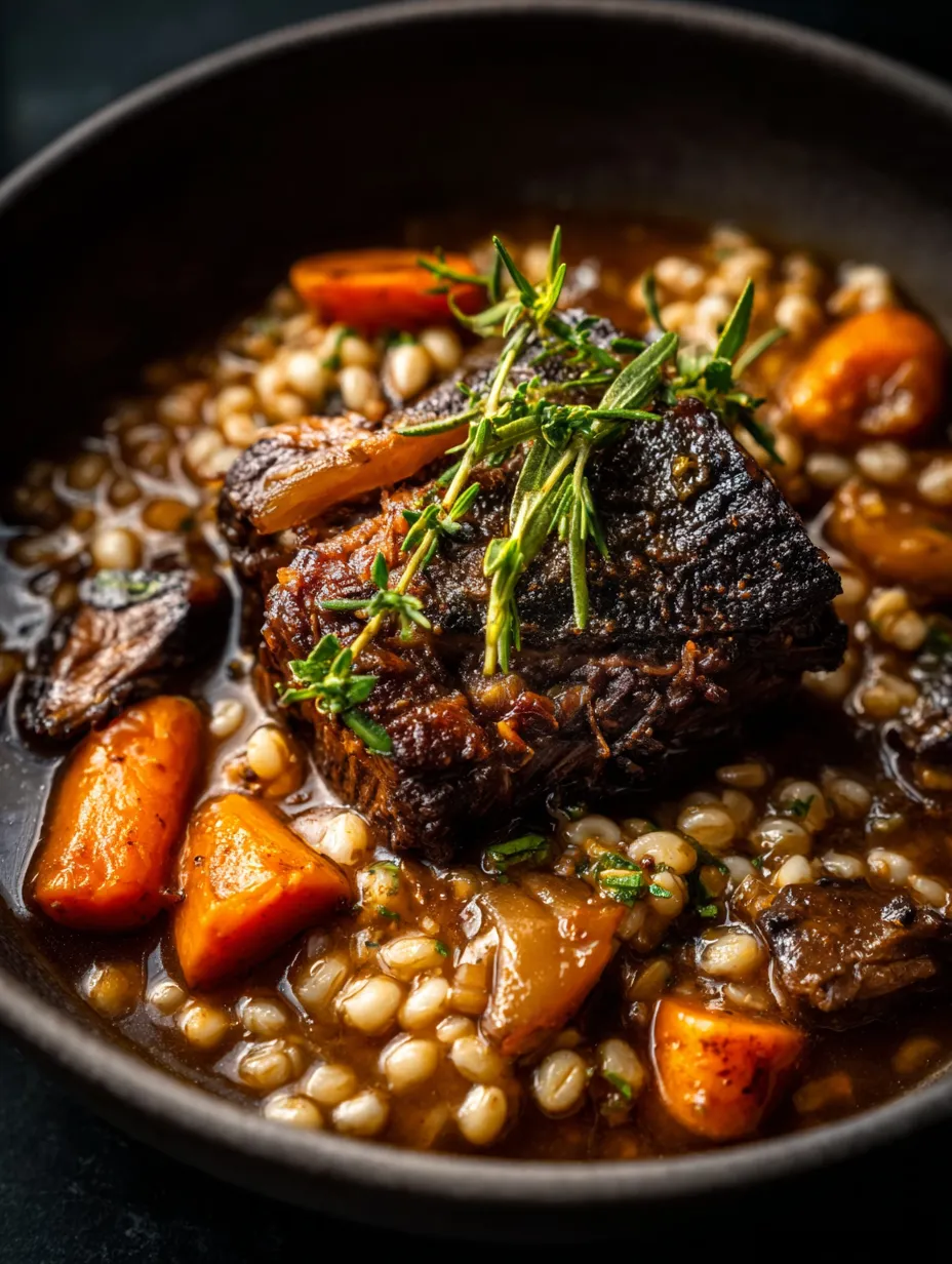 Un plat mijoté avec oignons et épices présenté à l'assiette.