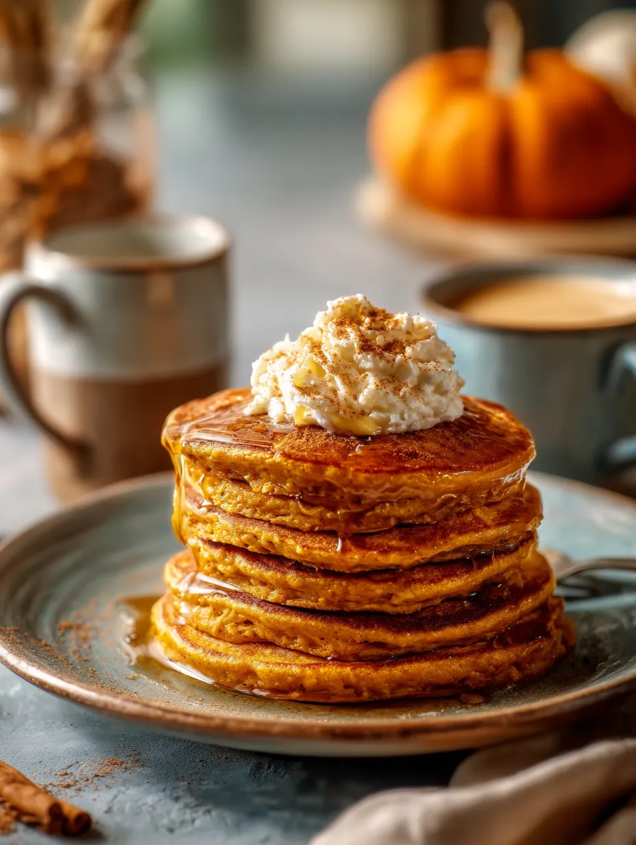 Une assiette de pancakes avec du beurre et du sucre saupoudré.