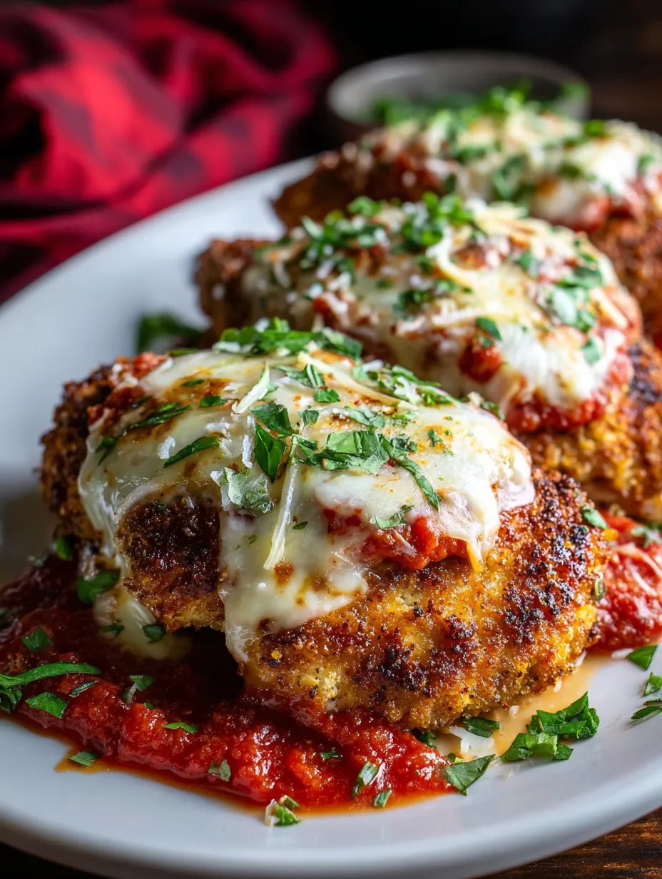 Un plat avec des morceaux de poulet rôtis, nappés de fromage fondu et de tomate.