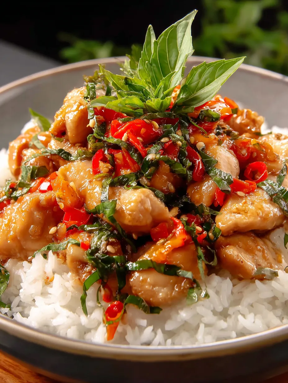 Une assiette de poulet et riz, juste appétissante.