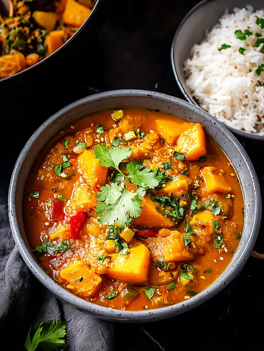 Un bol rempli d’un mélange de pommes de terre, oignons et sauce curry.
