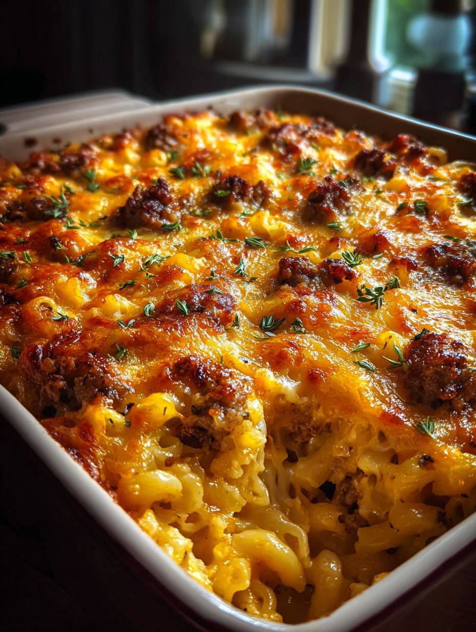 Un plat de gratin Amish du dimanche.