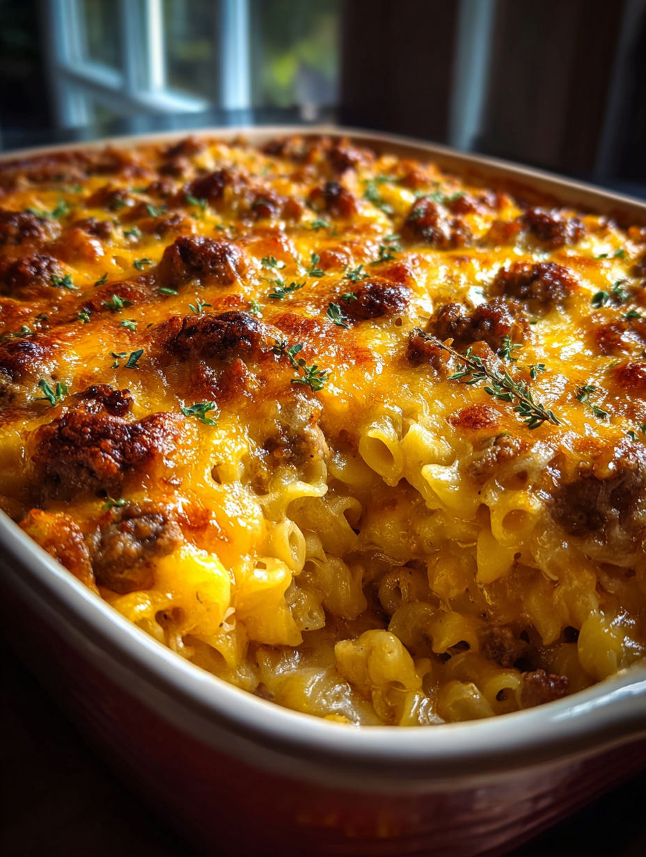 Un plat de gratin Amish du dimanche.