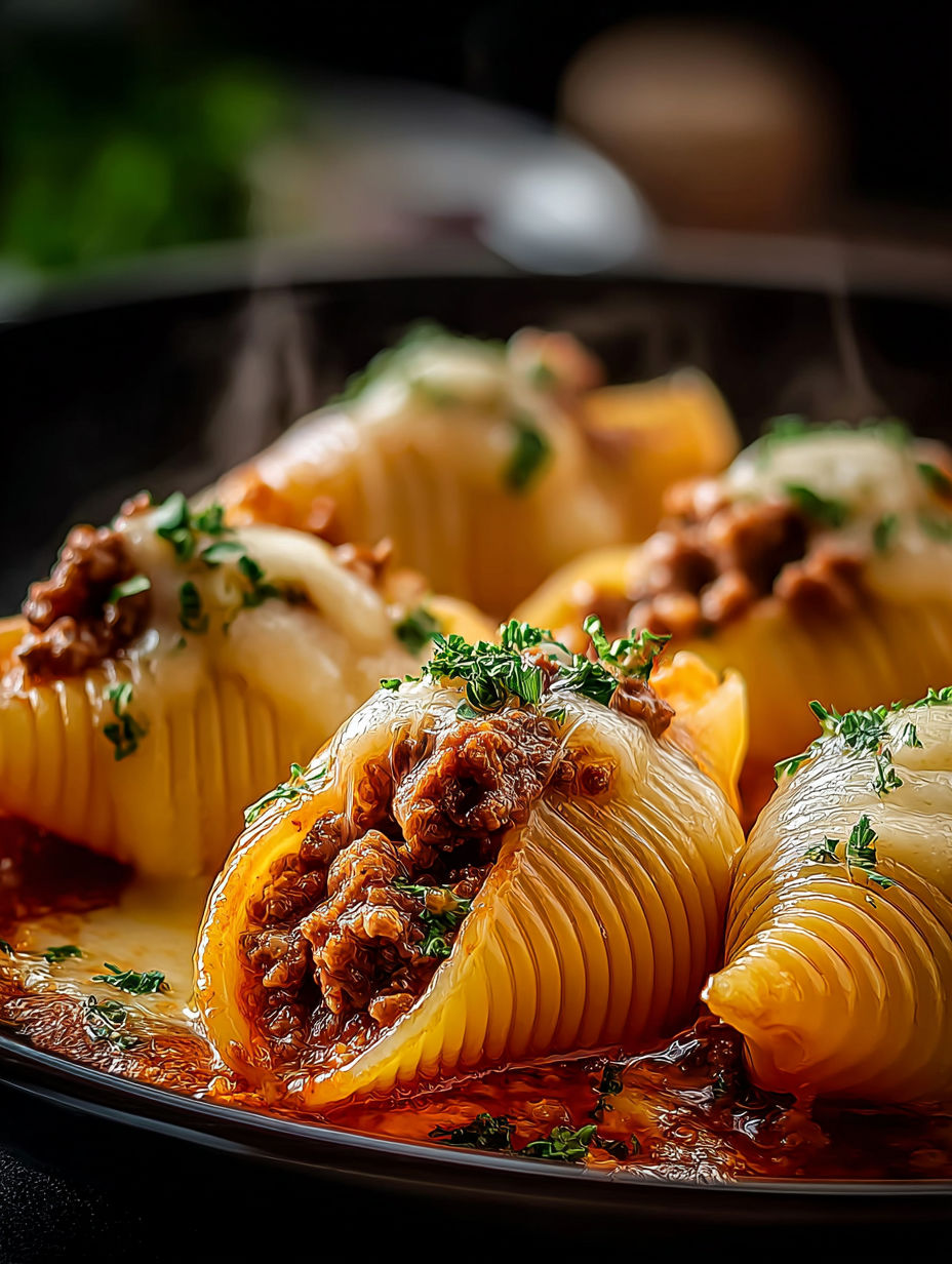 Un plat avec plusieurs sortes de pâtes.