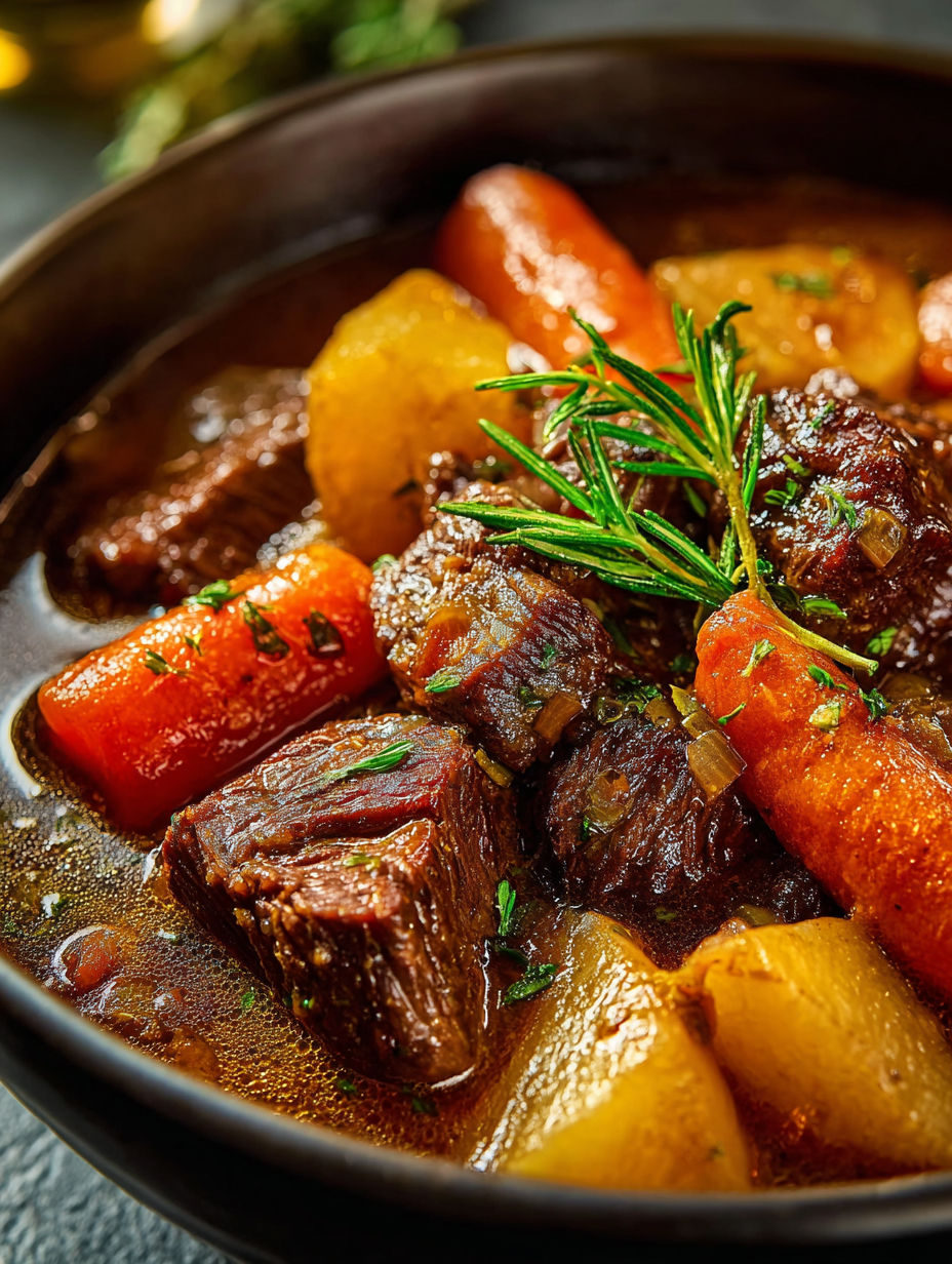 Un bol rempli de viande et de légumes.