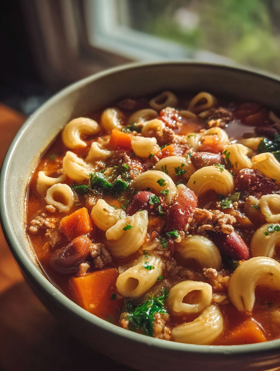 Un bol de pasta e fagioli.
