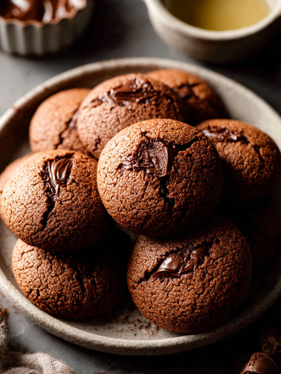 Un bol rempli de cookies aux pépites de chocolat.