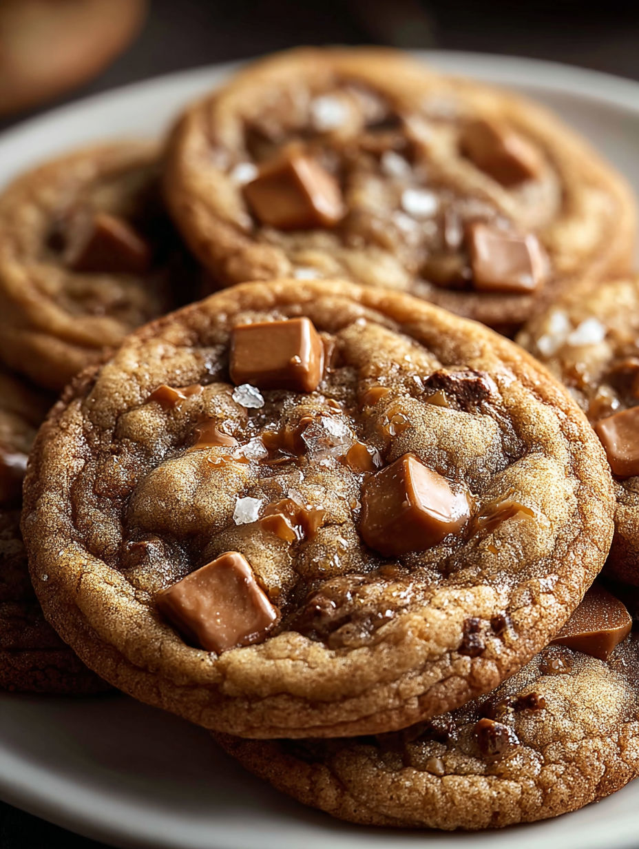 Une assiette de biscuits avec une garniture de sucre roux.