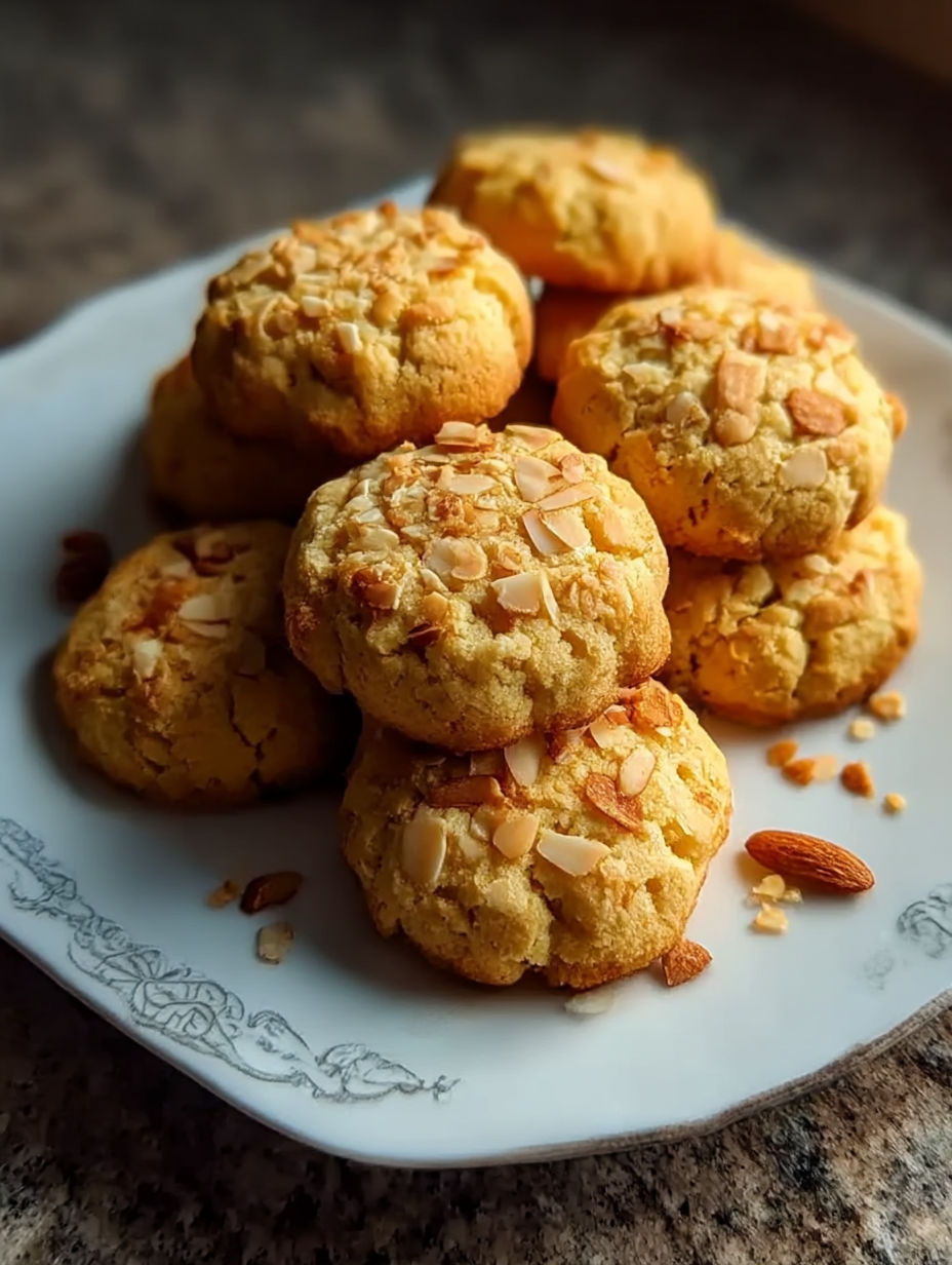 Une assiette de biscuits de Nouvel An chinois.