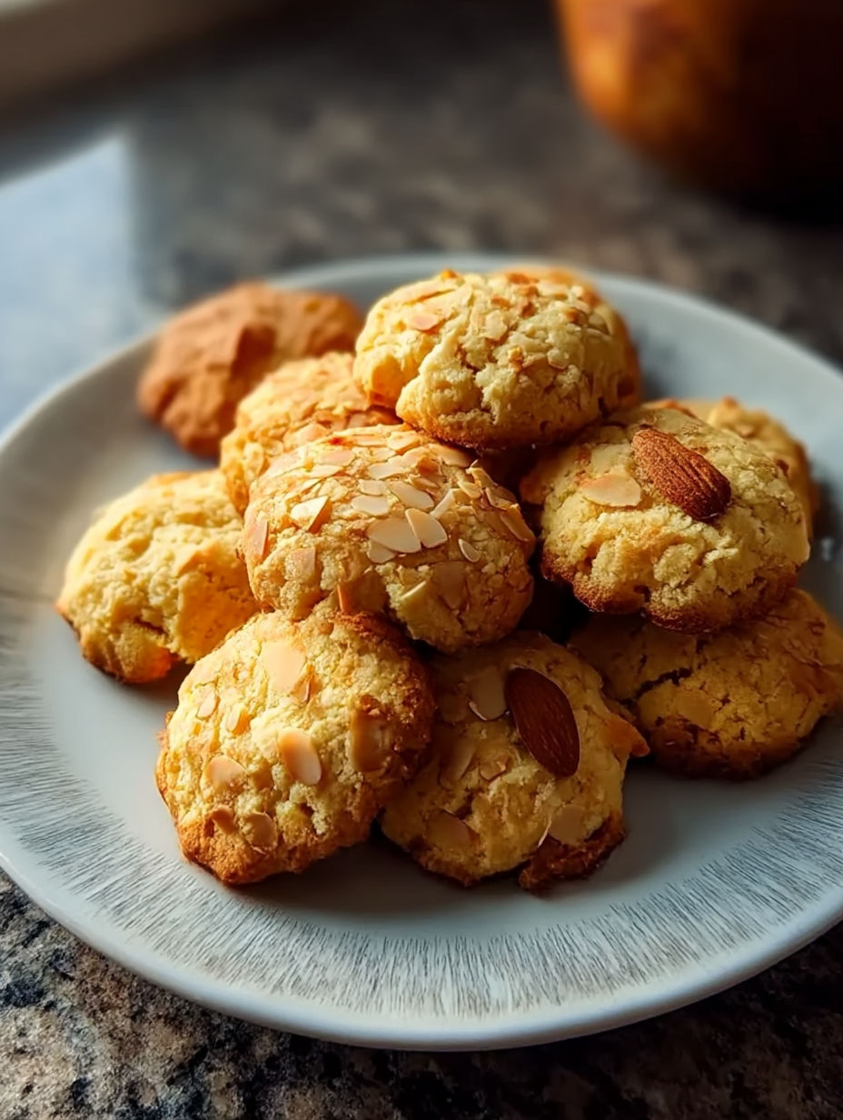 Une assiette de biscuits de Nouvel An chinois.