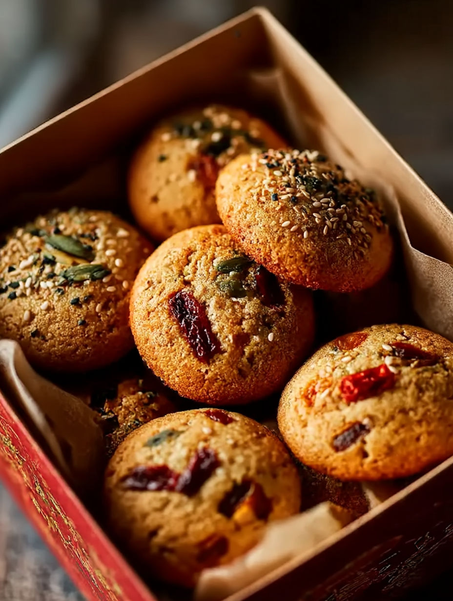 Une boîte de biscuits du Nouvel An chinois.