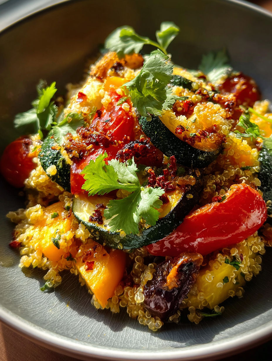 Une assiette avec plusieurs légumes variés.