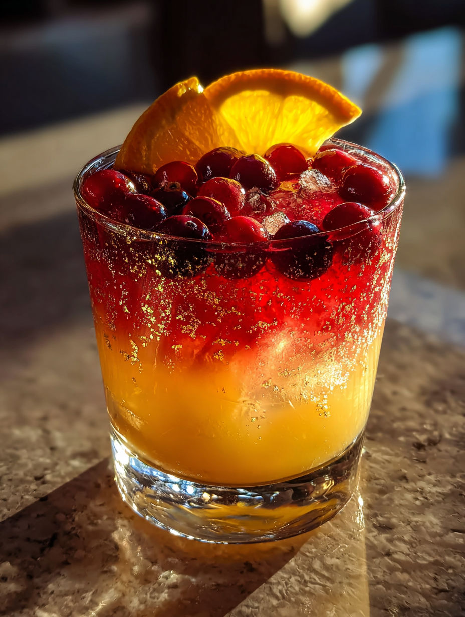 Un verre de cocktail de fête pour le Nouvel An.