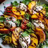 Une assiette gourmande avec fromage et tomates.